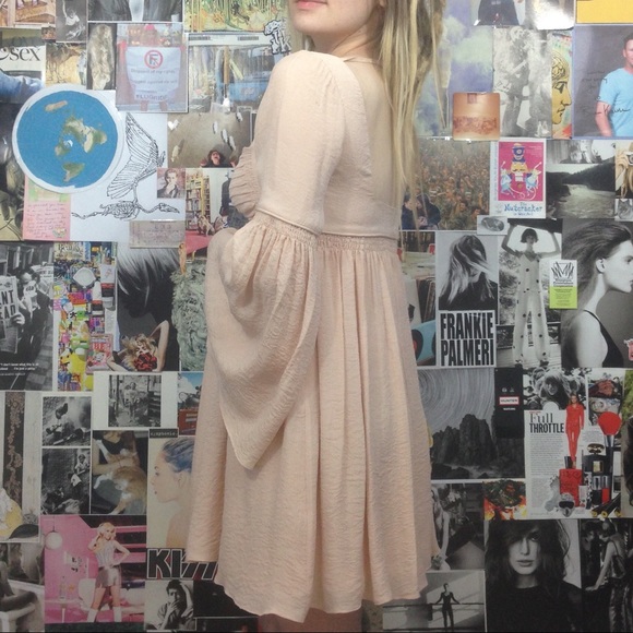 Free People Duchess Babydoll Bell Sleeve Dress - Picture 2 of 6